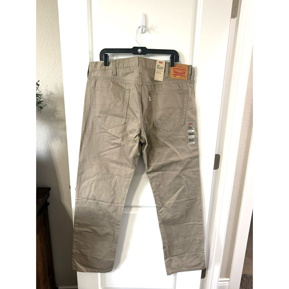 NEW MENS LEVI'S 559 RELAXED STRAIGHT FIT TAN BROWN JEANS PANTS SIZE 38X34 - Picture 2 of 4
